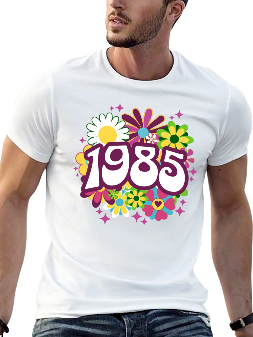 Retro 1985 Floral T-Shirt