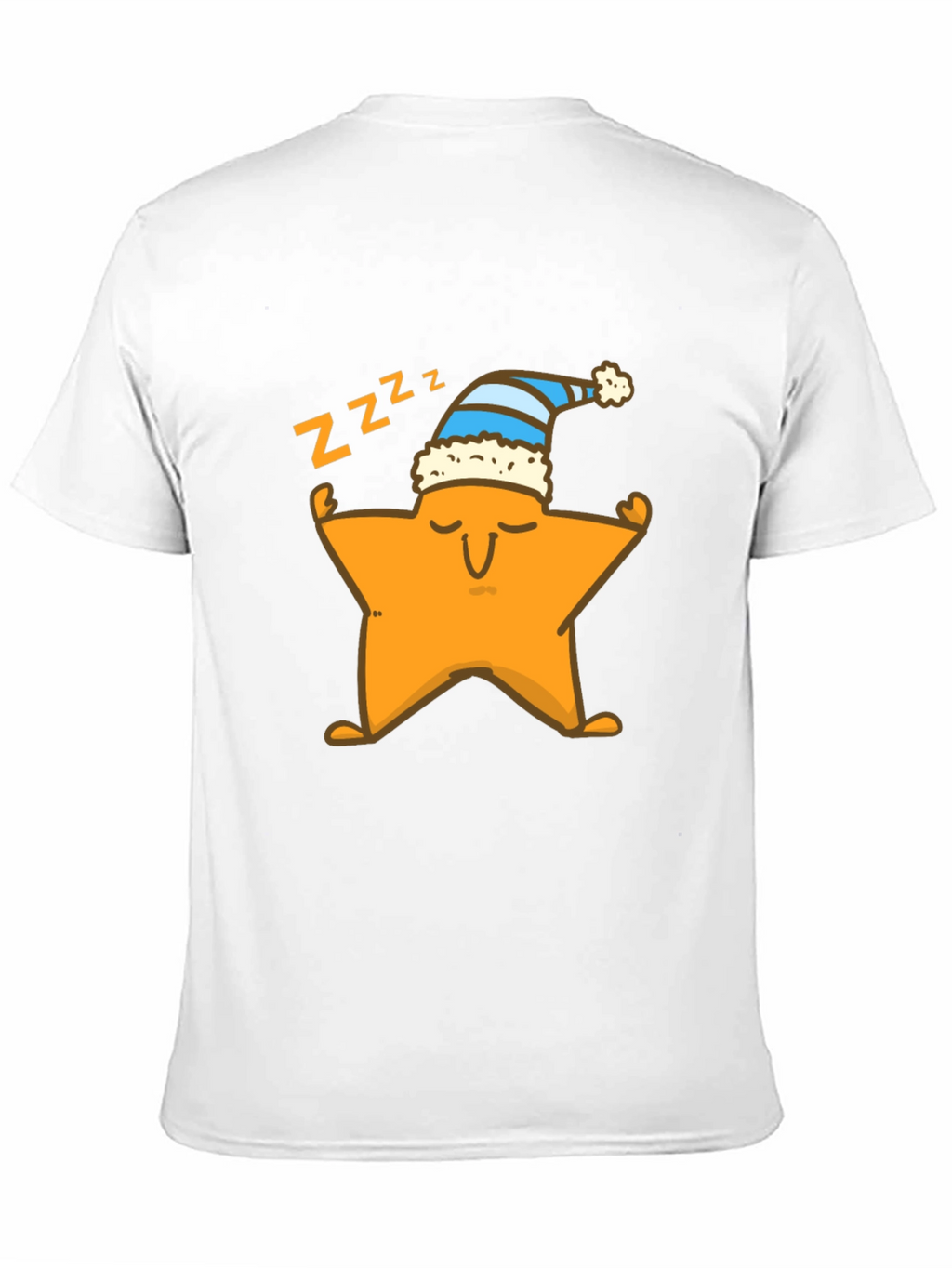 Sleepy Star Graphic Tee - Black Cotton T-Shirt