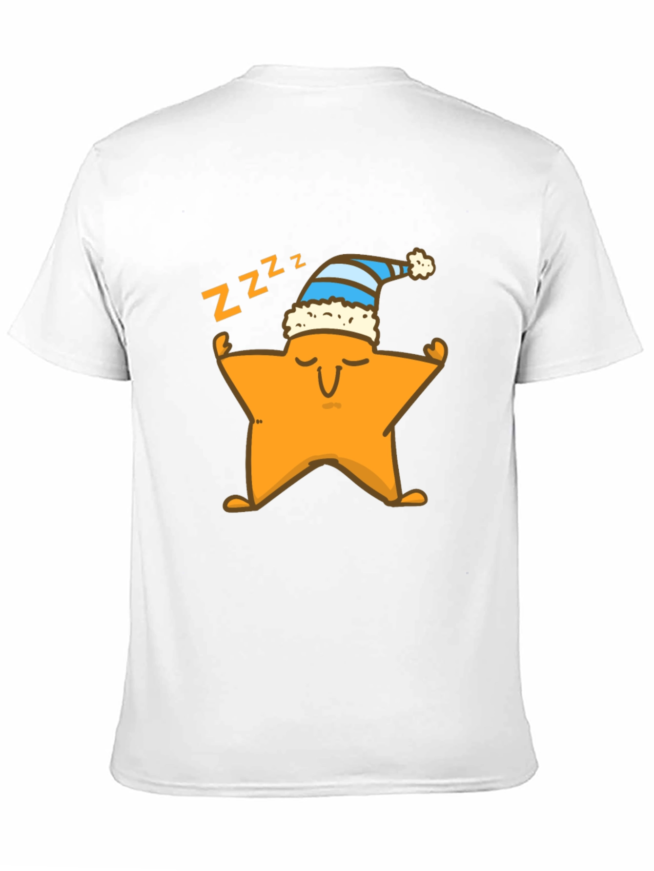 Sleepy Star Graphic Tee - Black Cotton T-Shirt