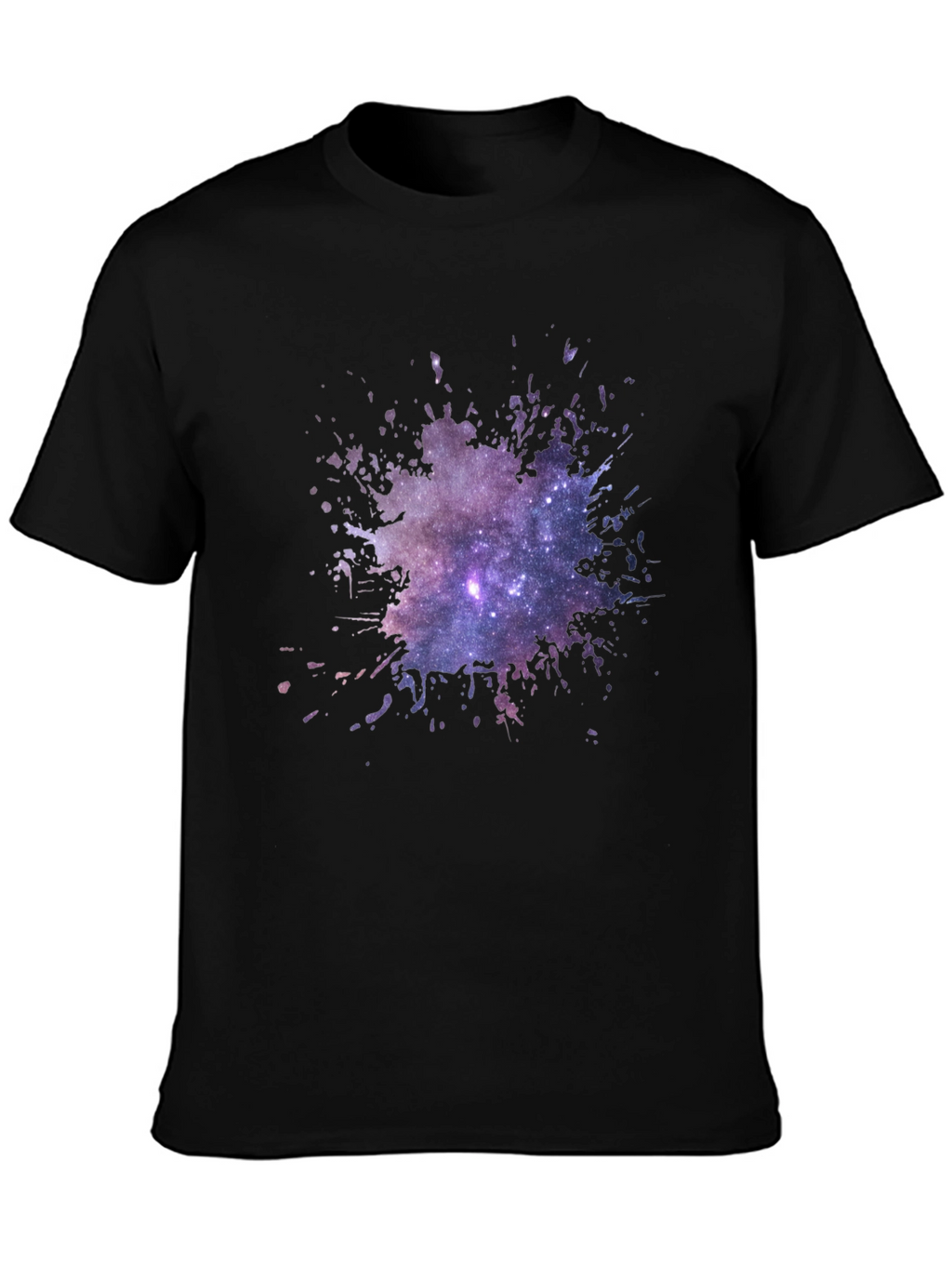 Galaxy Splash Black Tee