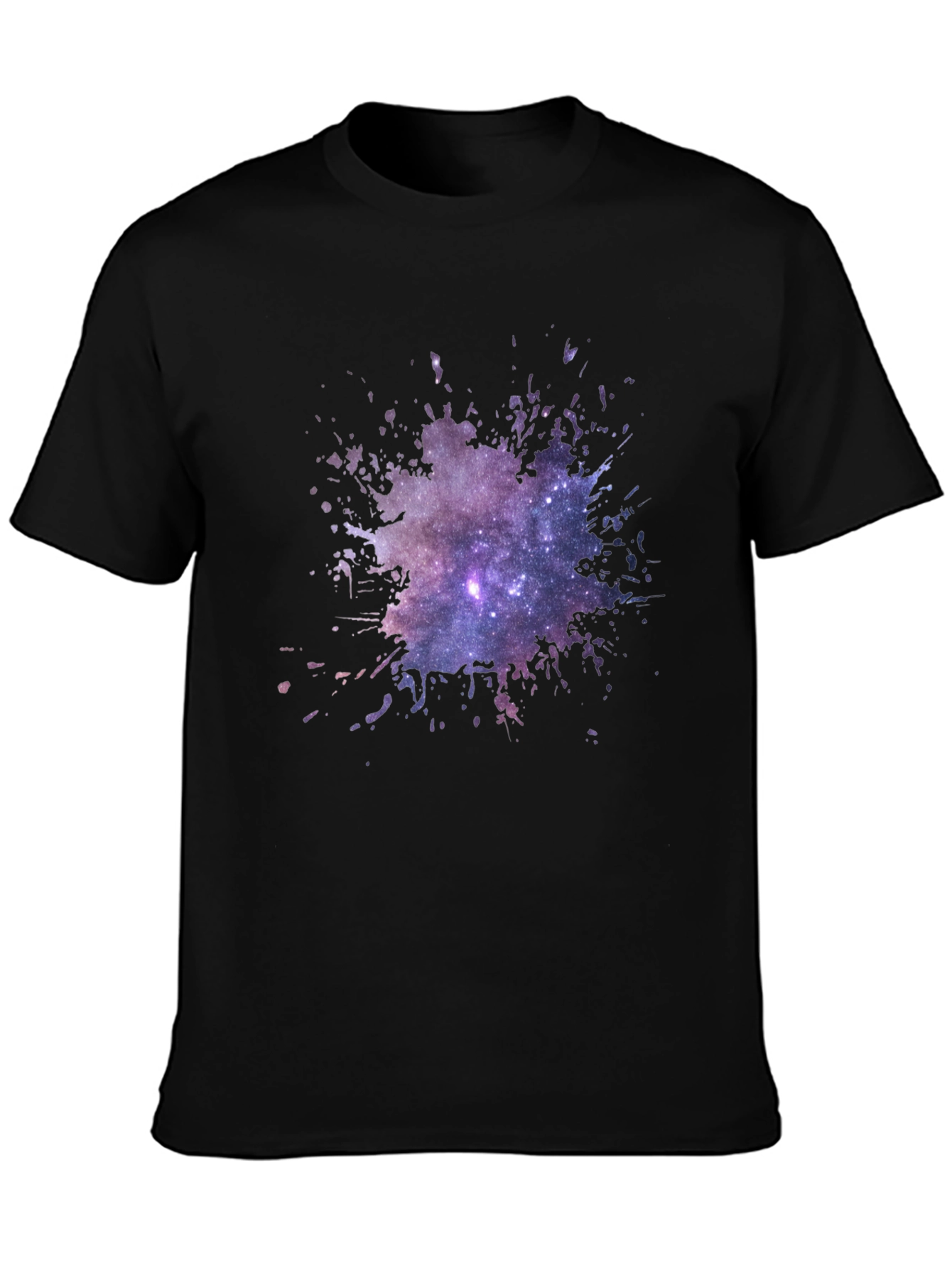 Galaxy Splash Black Tee
