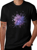 Galaxy Splash Black Tee