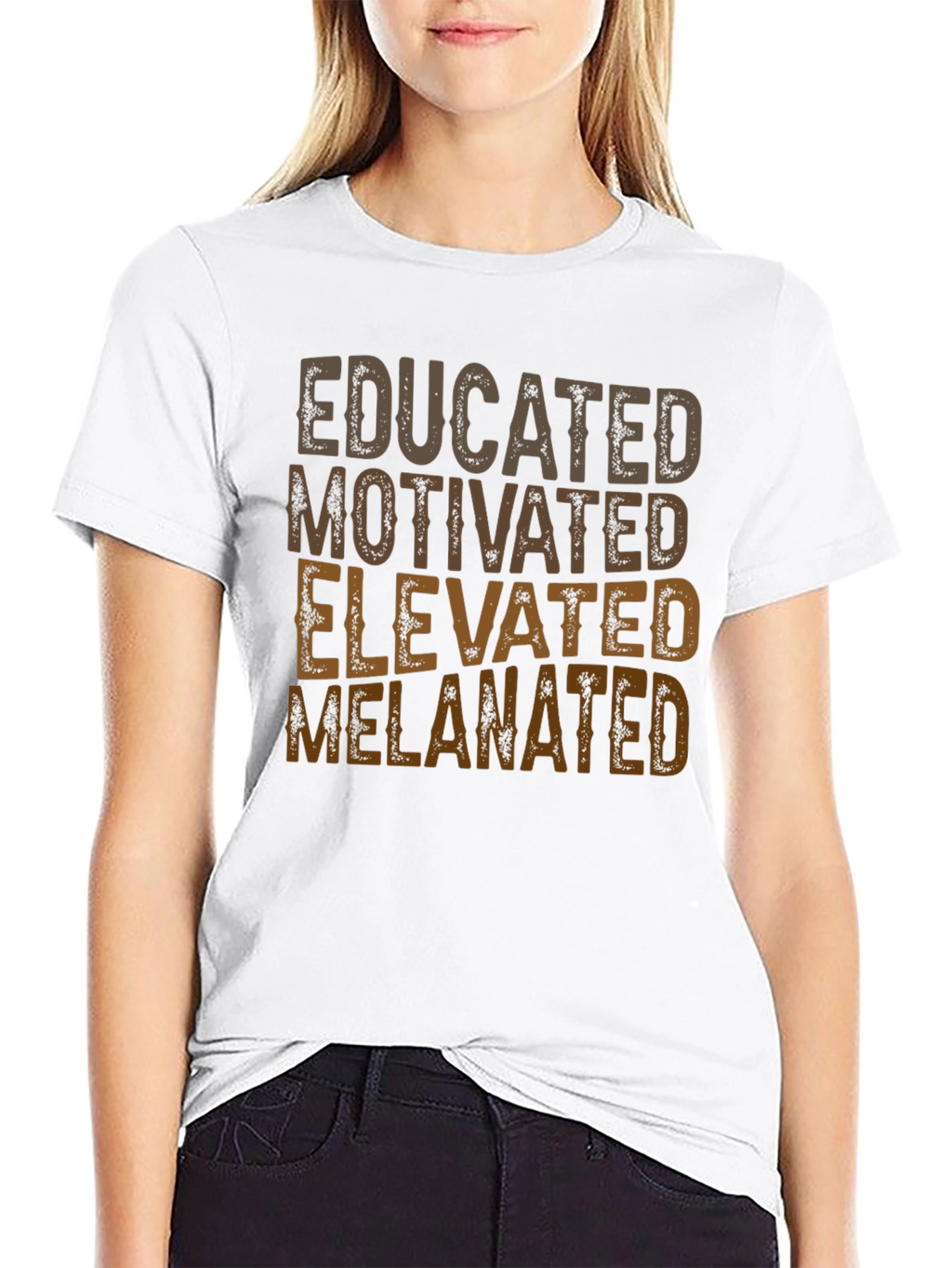 Educated Melanated T-Shirt - Positive Affirmation Tee