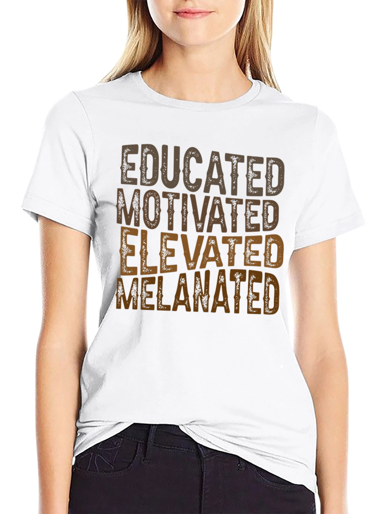 Educated Melanated T-Shirt - Positive Affirmation Tee