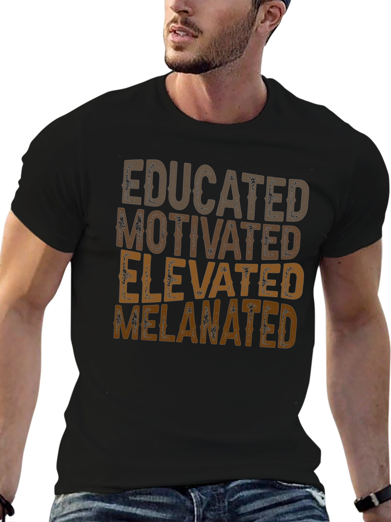 Educated Melanated T-Shirt - Positive Affirmation Tee
