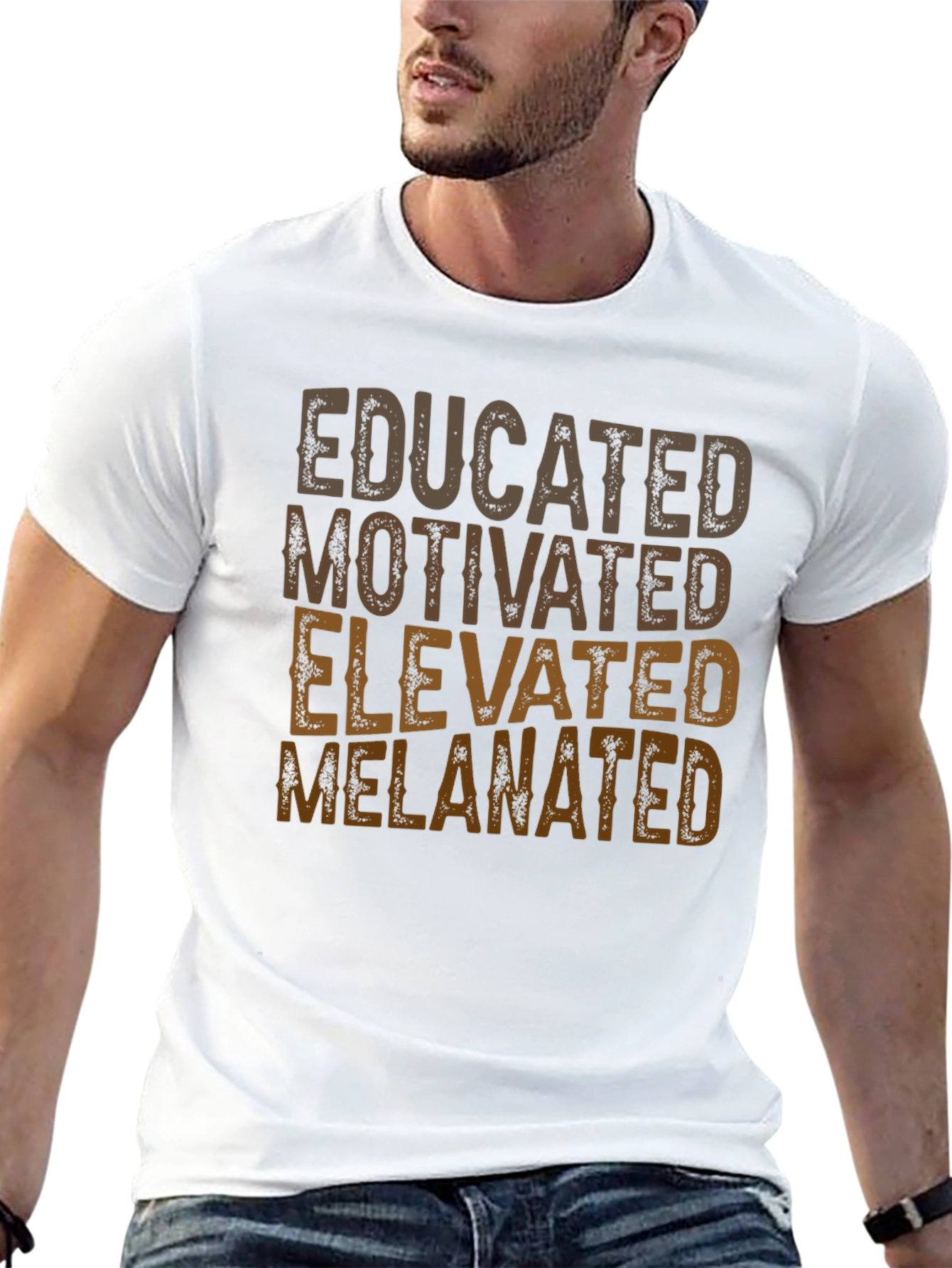 Educated Melanated T-Shirt - Positive Affirmation Tee