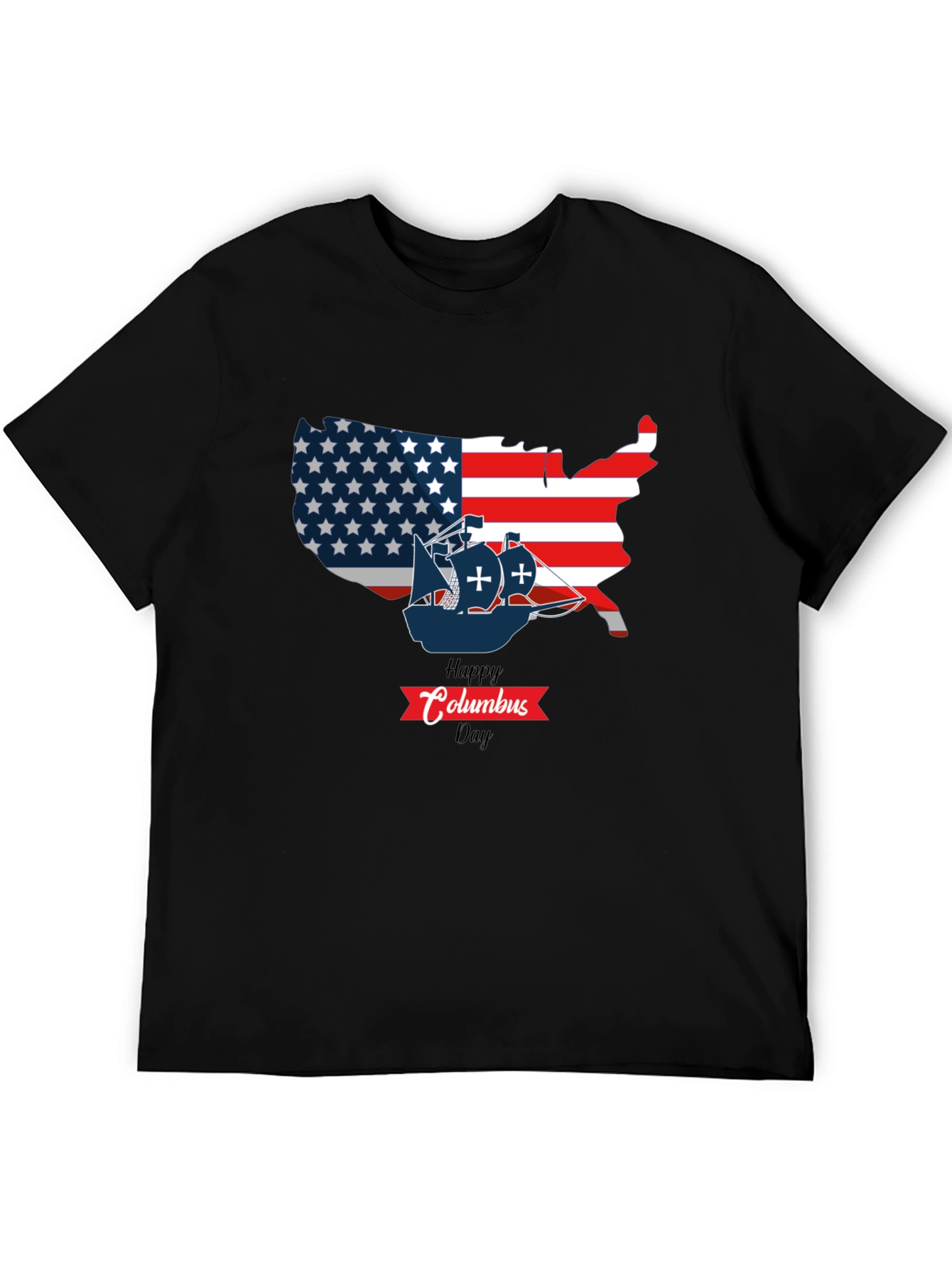 Happy Columbus Day USA Map T-Shirt