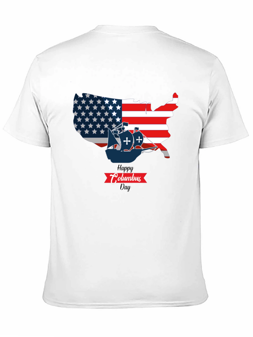 Happy Columbus Day USA Map T-Shirt