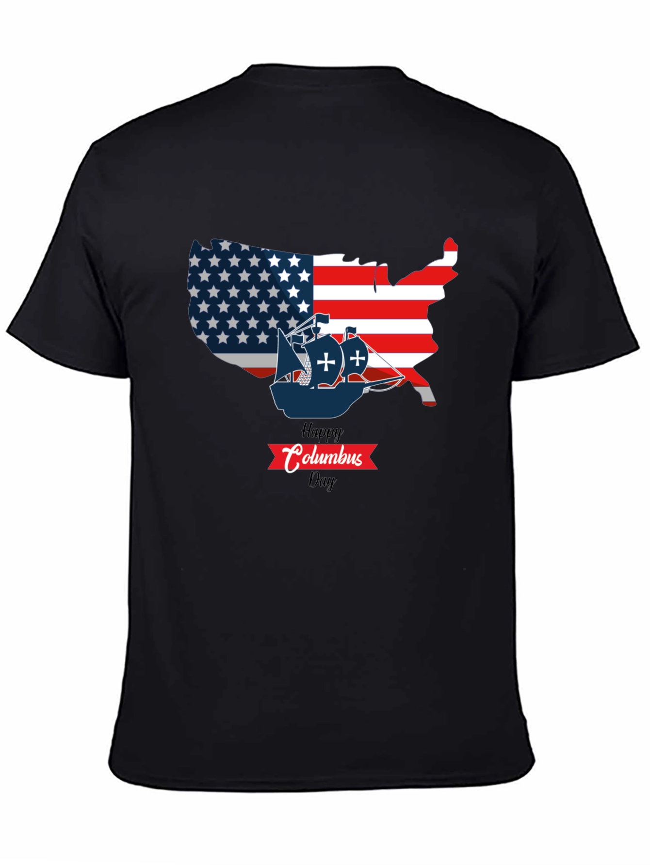 Happy Columbus Day USA Map T-Shirt