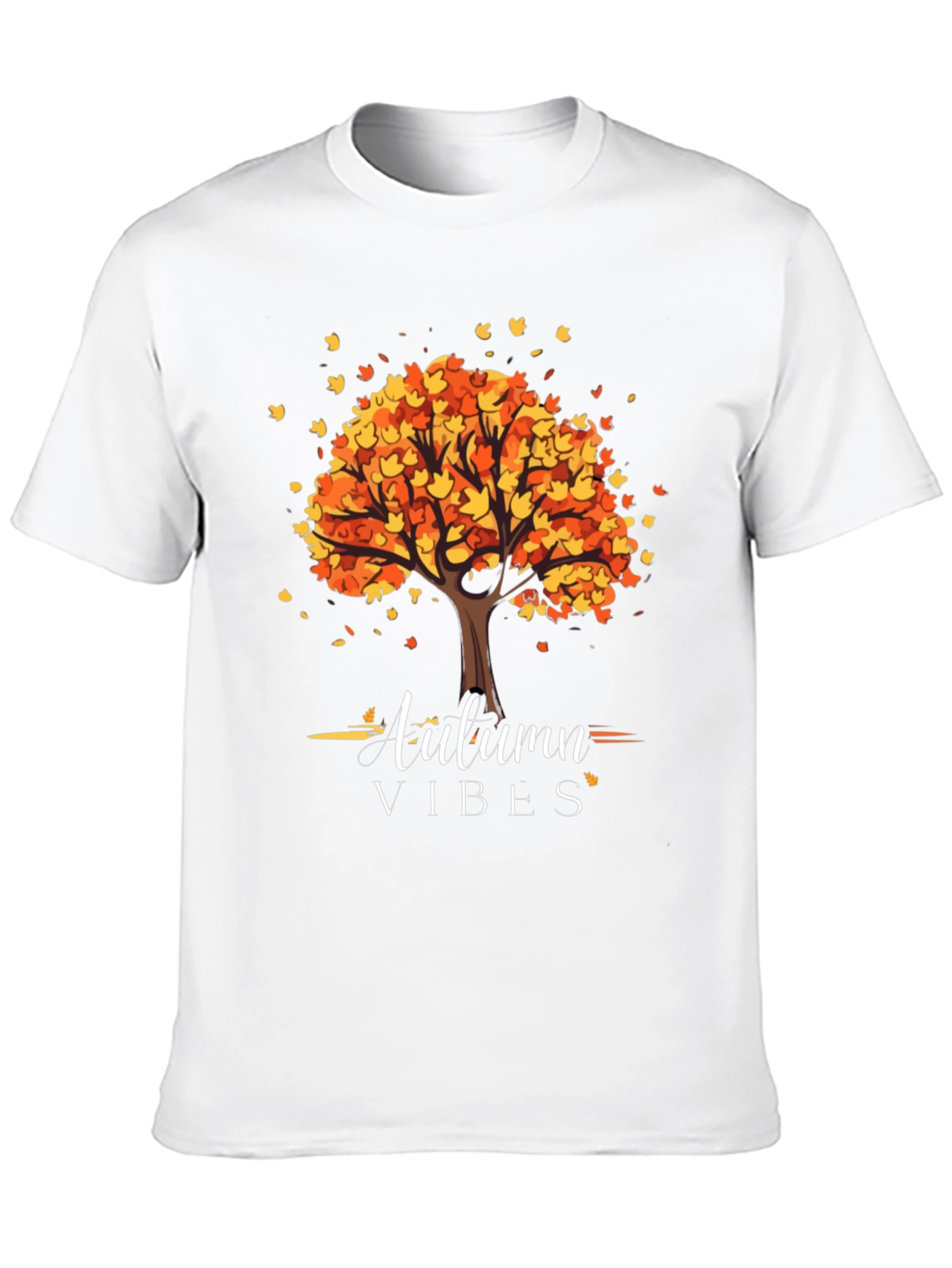 Autumn Vibes T-Shirt - Fall Tree Design