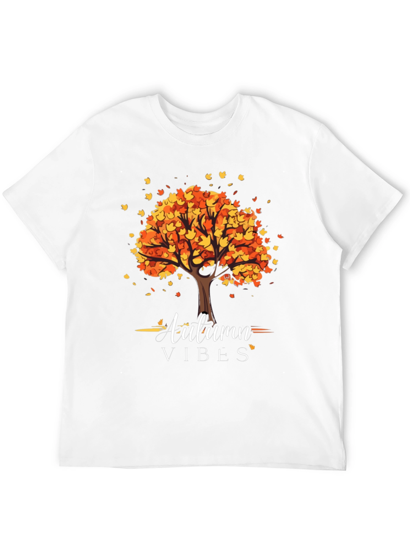 Autumn Vibes T-Shirt - Fall Tree Design