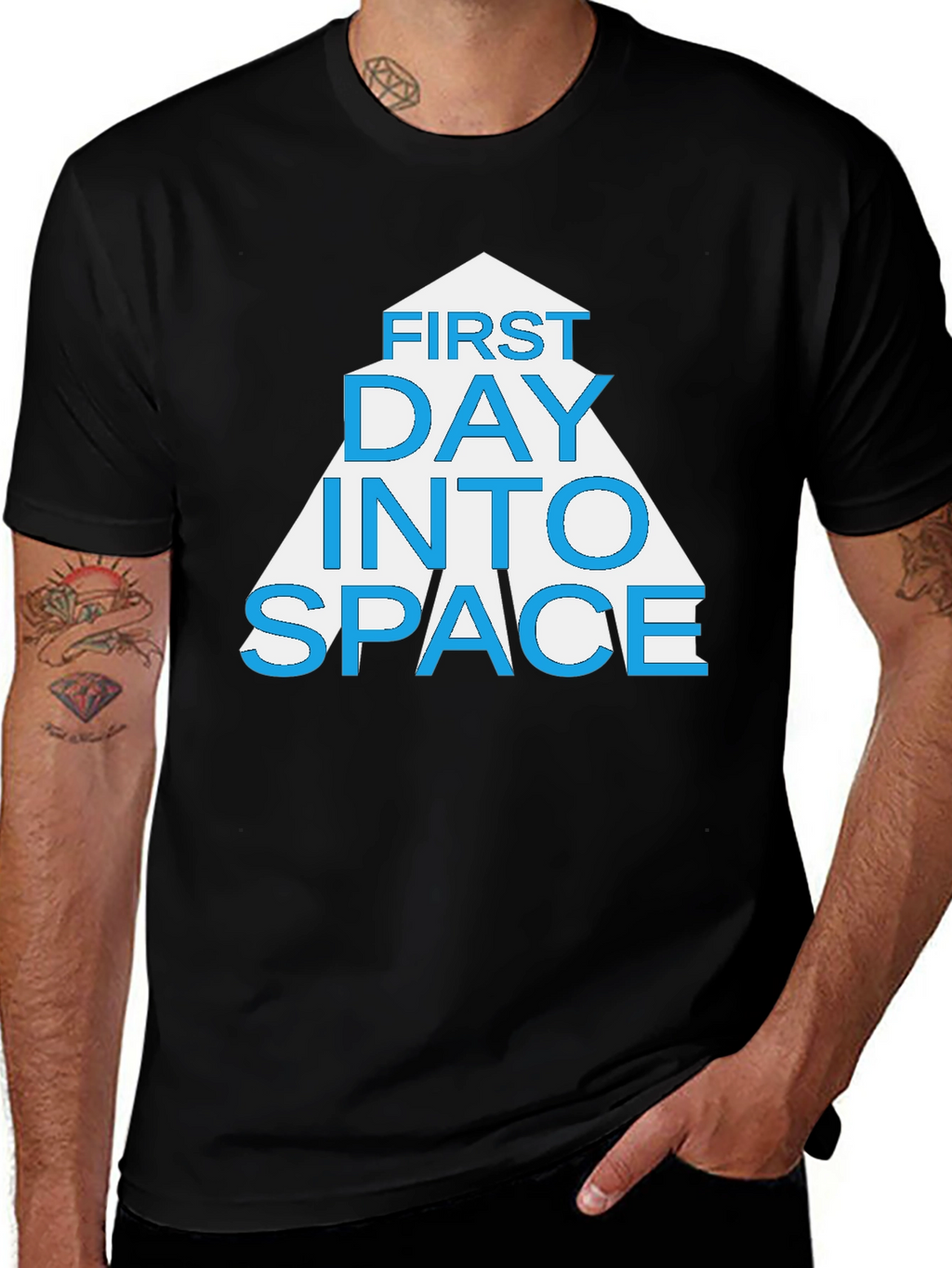 First Day Into Space Graphic T-Shirt