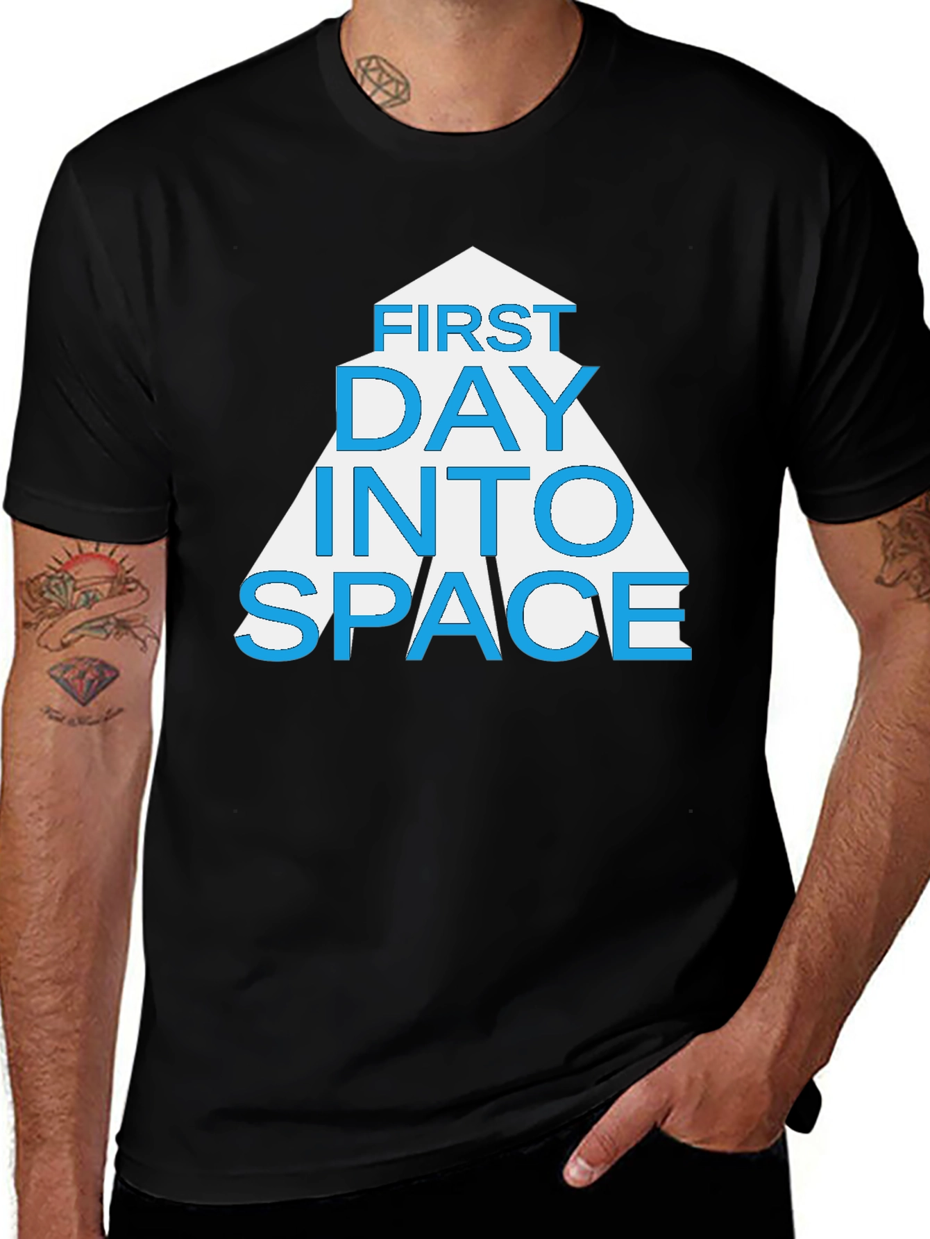 First Day Into Space Graphic T-Shirt