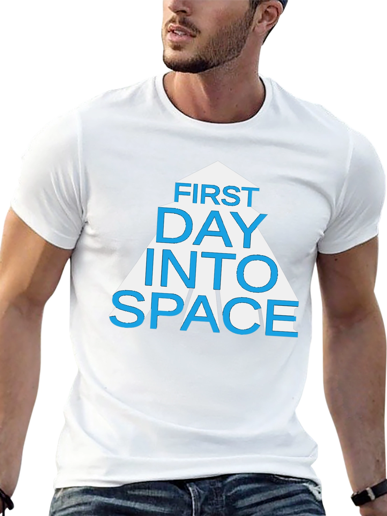 First Day Into Space Graphic T-Shirt
