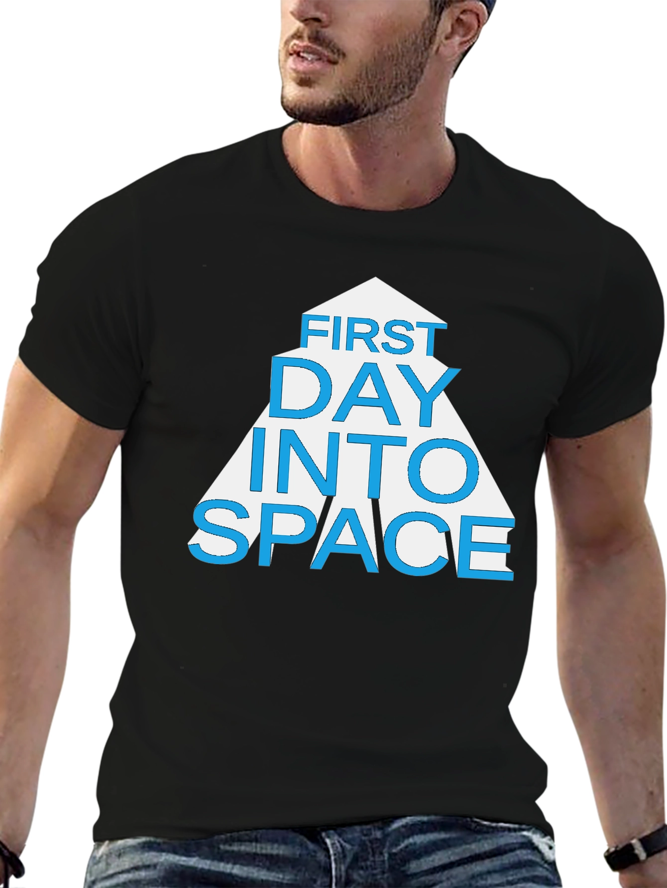 First Day Into Space Graphic T-Shirt