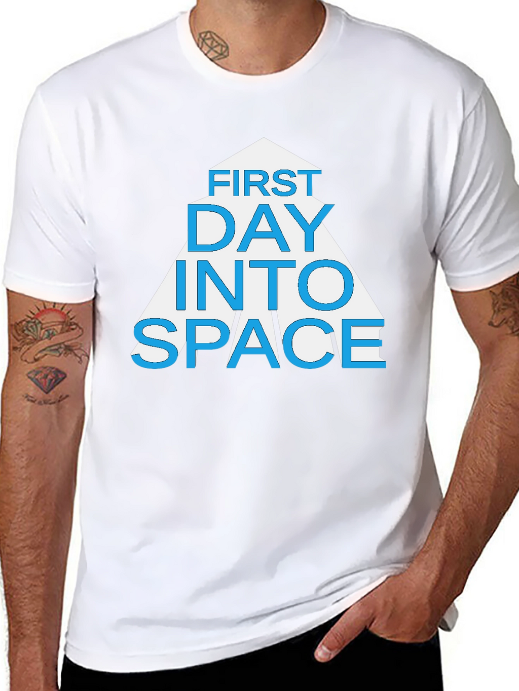 First Day Into Space Graphic T-Shirt