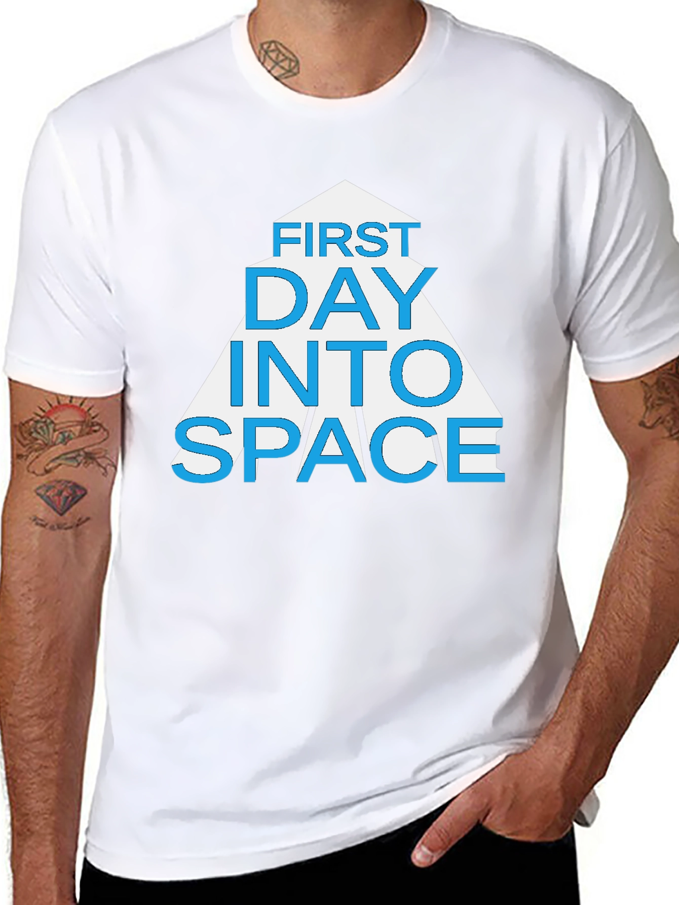 First Day Into Space Graphic T-Shirt