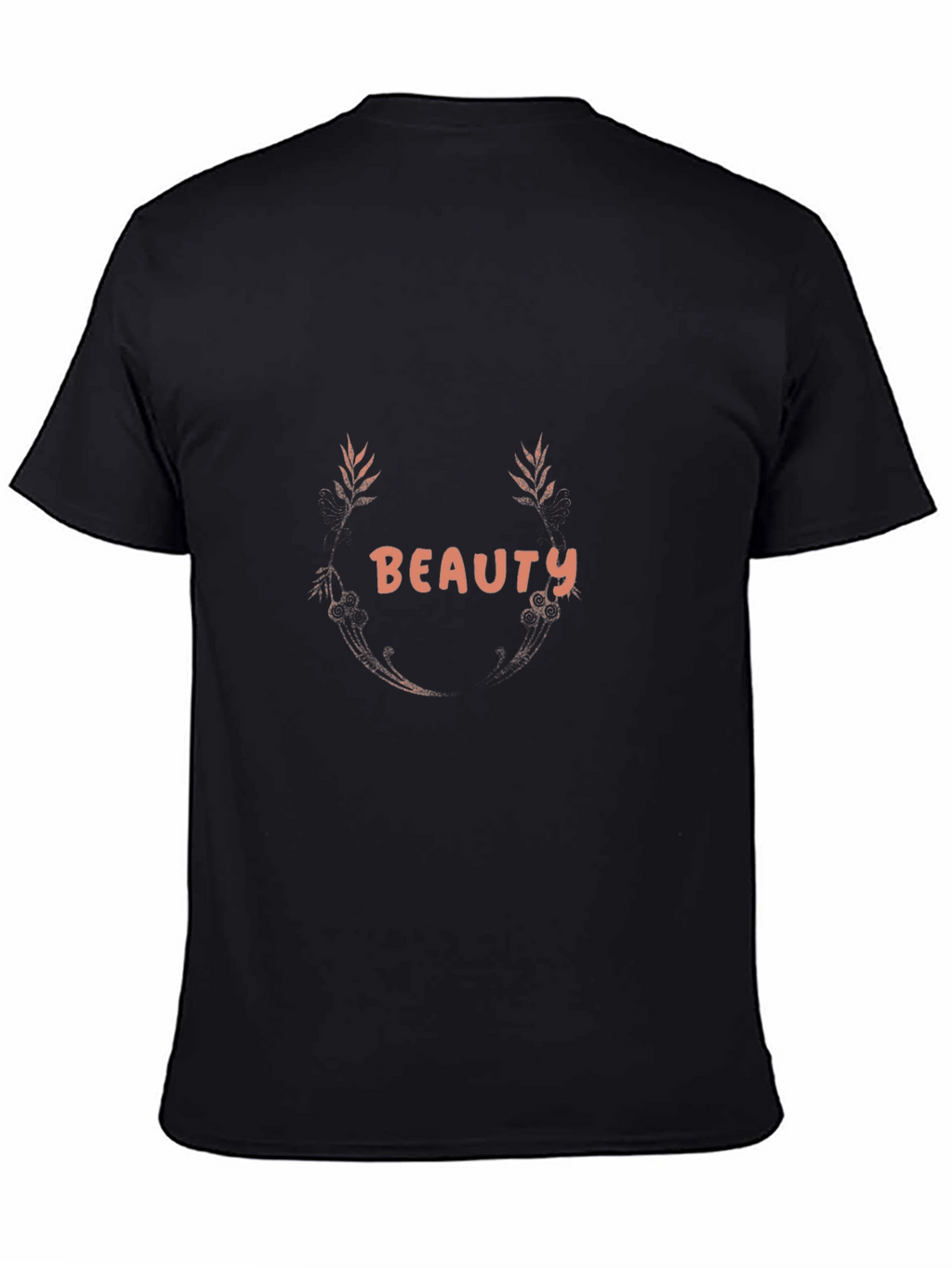 Beauty Graphic Tee - Stylish Black T-Shirt