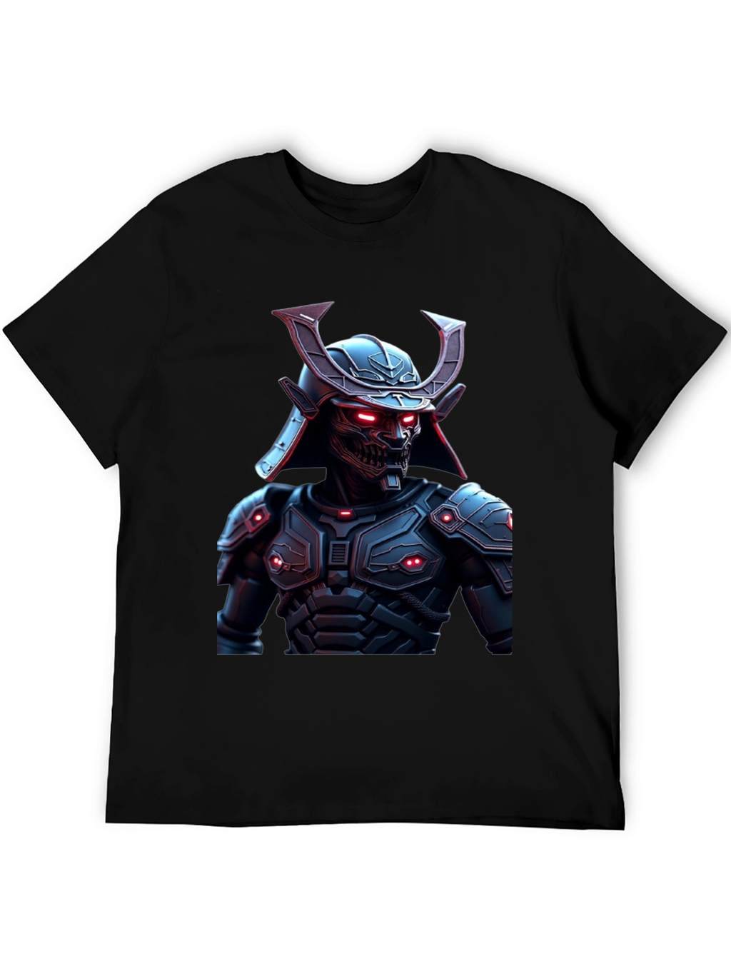 Cyberpunk Samurai Graphic Tee - Black