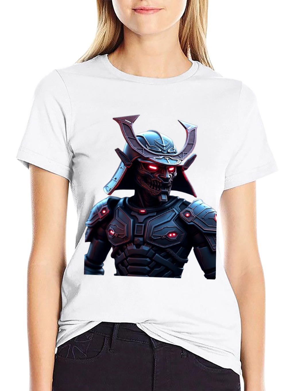 Cyberpunk Samurai Graphic Tee - Black