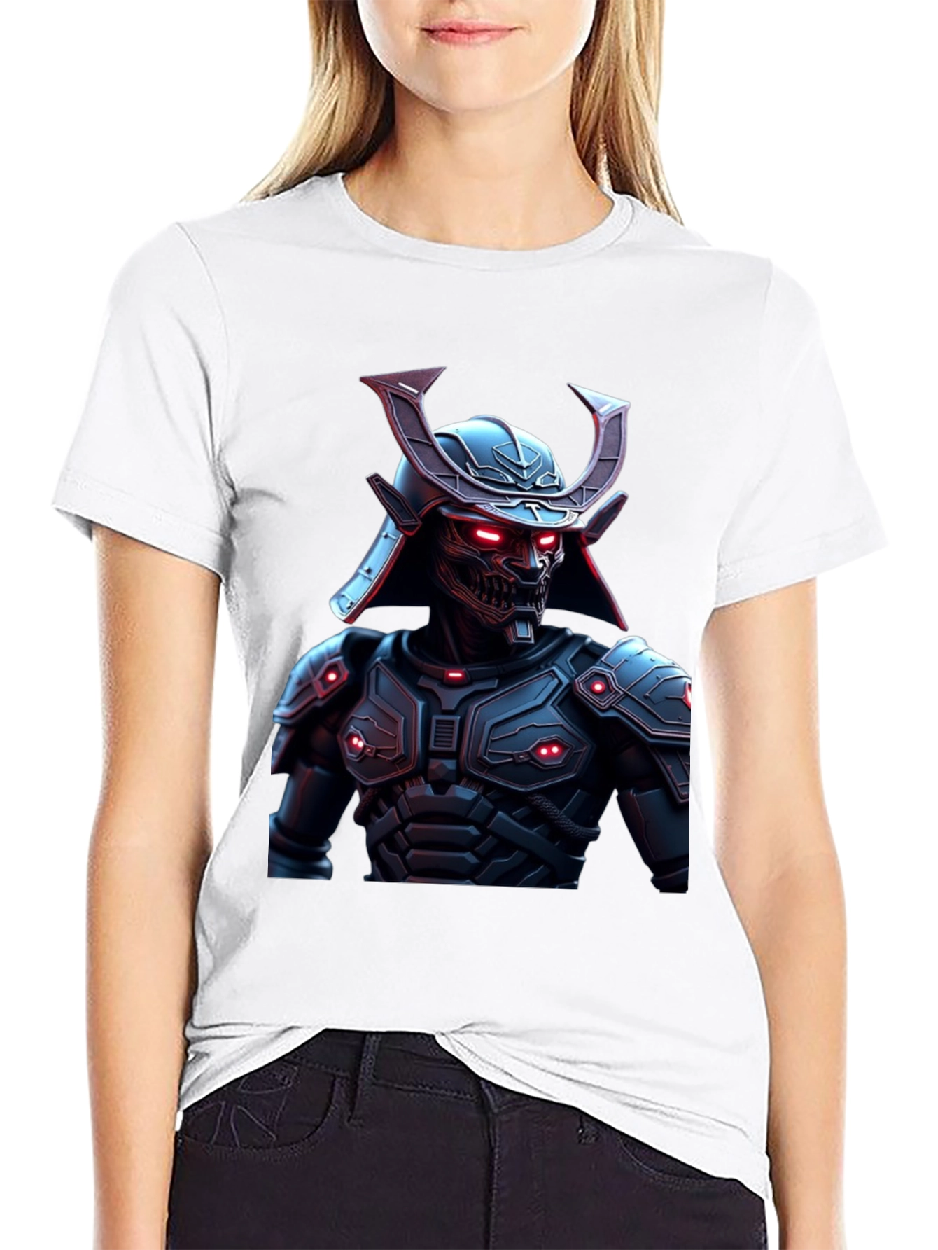 Cyberpunk Samurai Graphic Tee - Black
