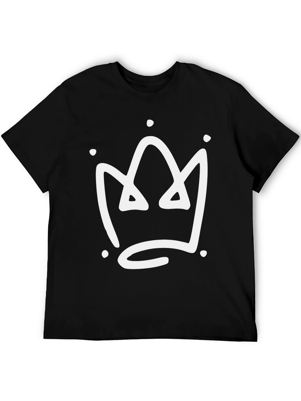 Crown Graphic T-Shirt - Stylish Black Tee