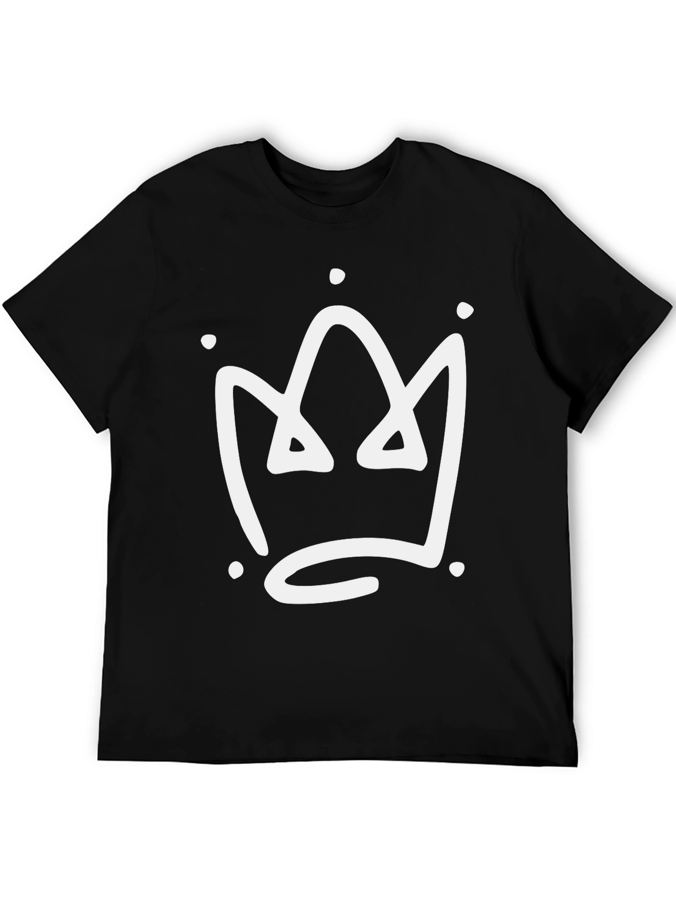 Crown Graphic T-Shirt - Stylish Black Tee
