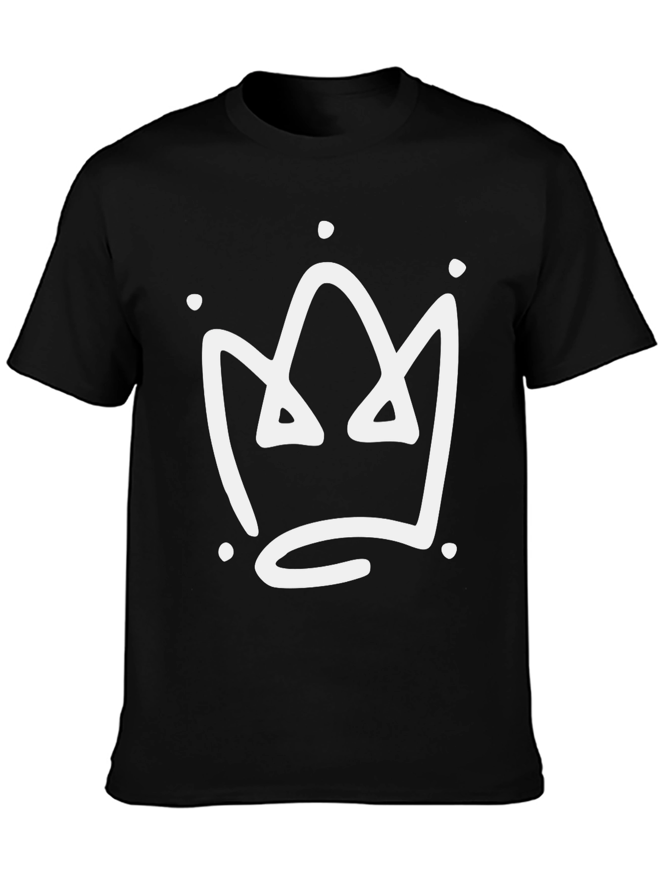 Crown Graphic T-Shirt - Stylish Black Tee