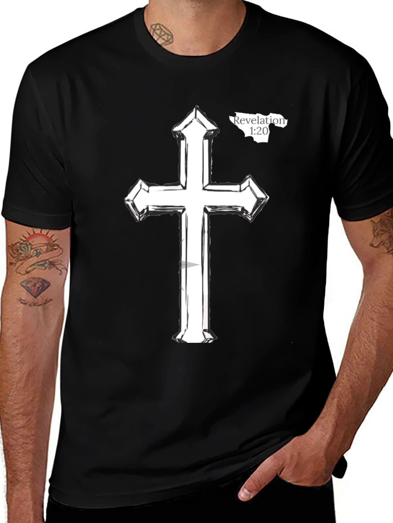 Christian Cross Graphic Tee - Religious Inspired Apparel