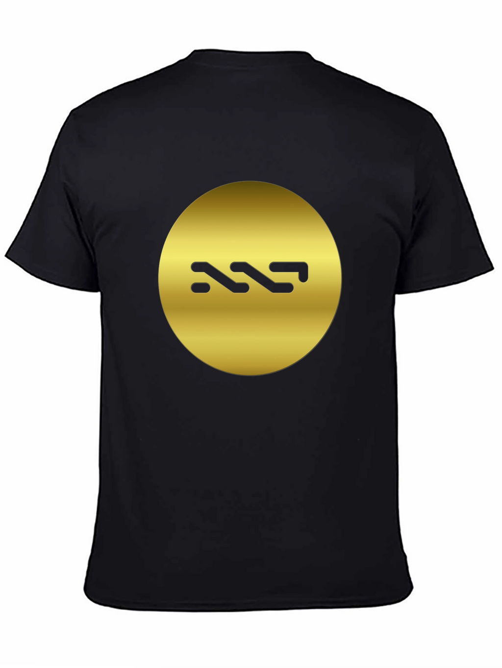 Gold Logo Black T-Shirt