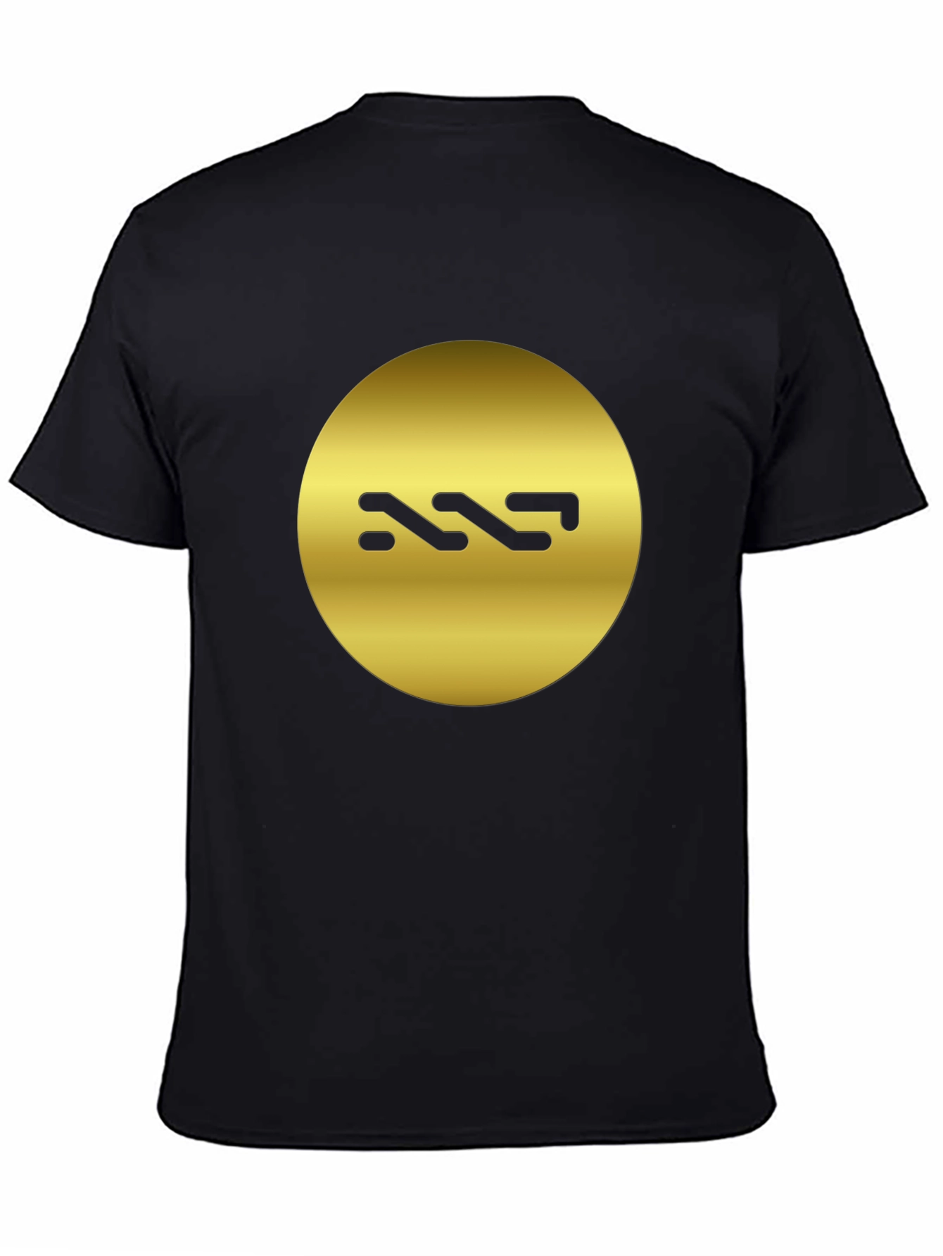 Gold Logo Black T-Shirt