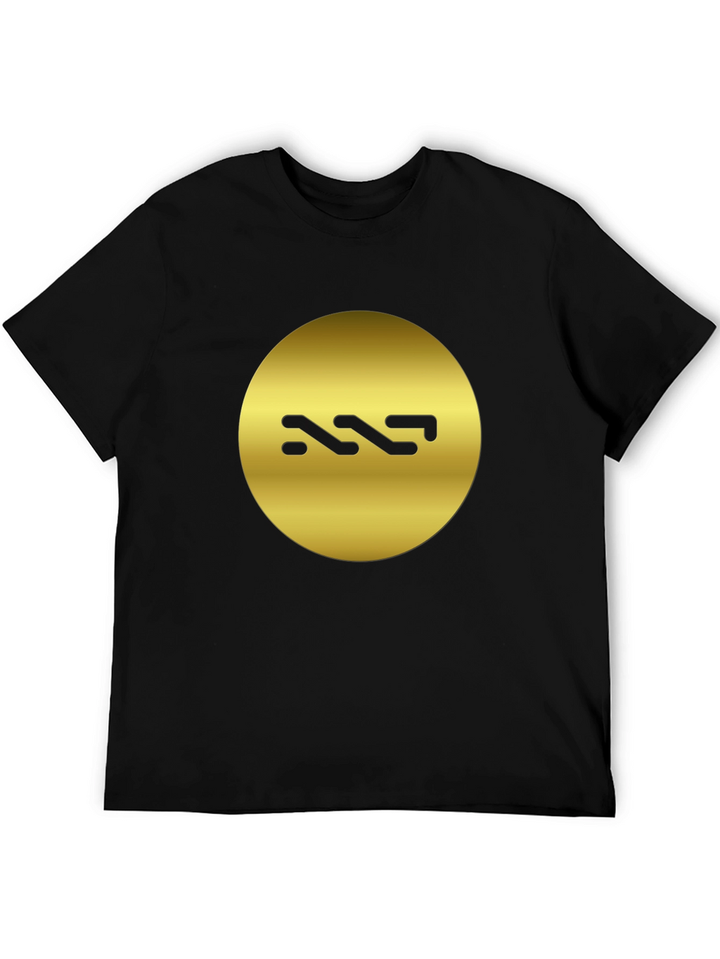 Gold Logo Black T-Shirt