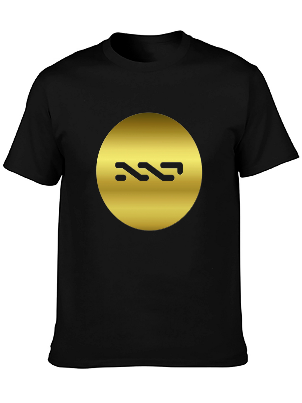 Gold Logo Black T-Shirt