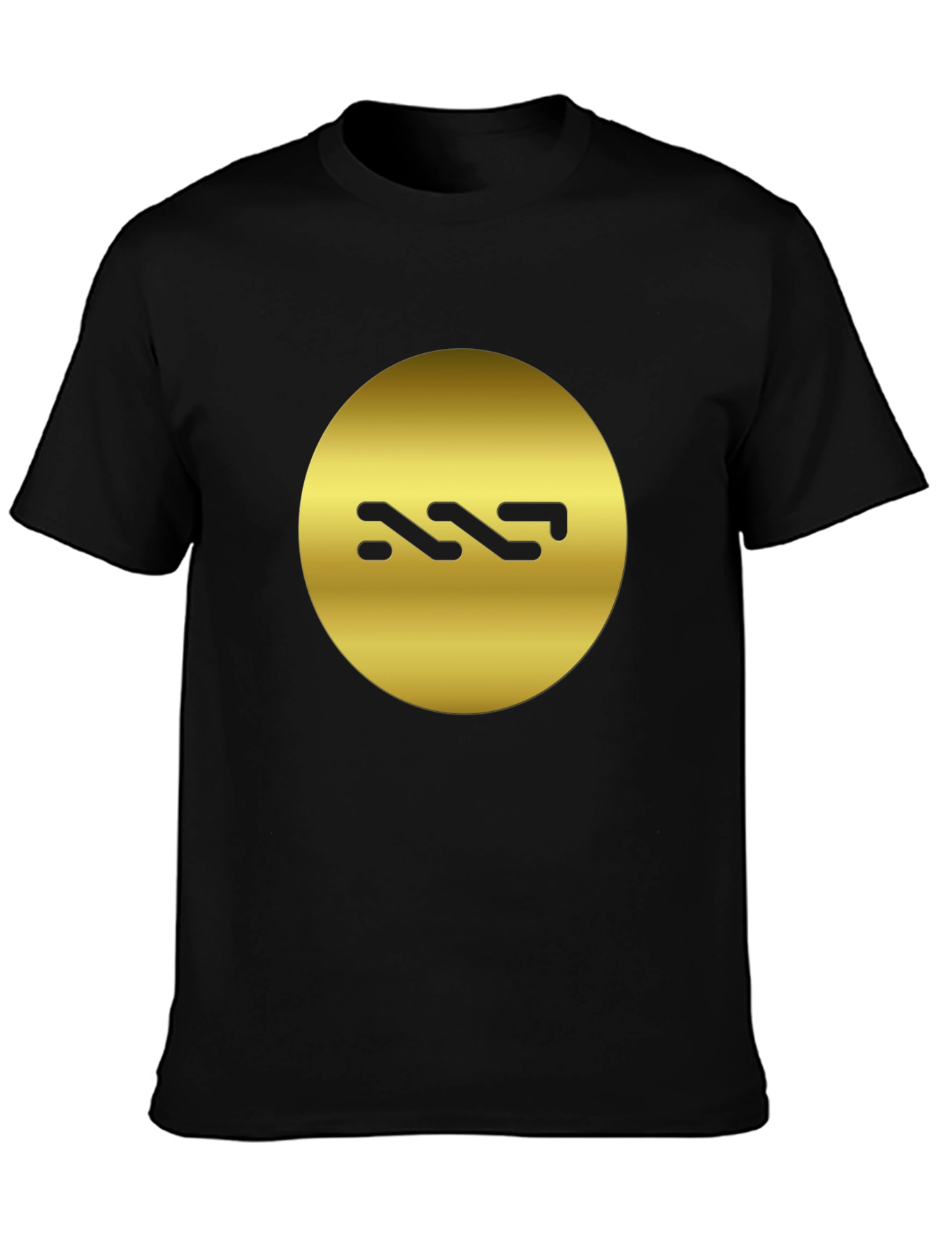 Gold Logo Black T-Shirt