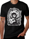 Gothic Musician Tee - Guitarist Graphic T-Shirt