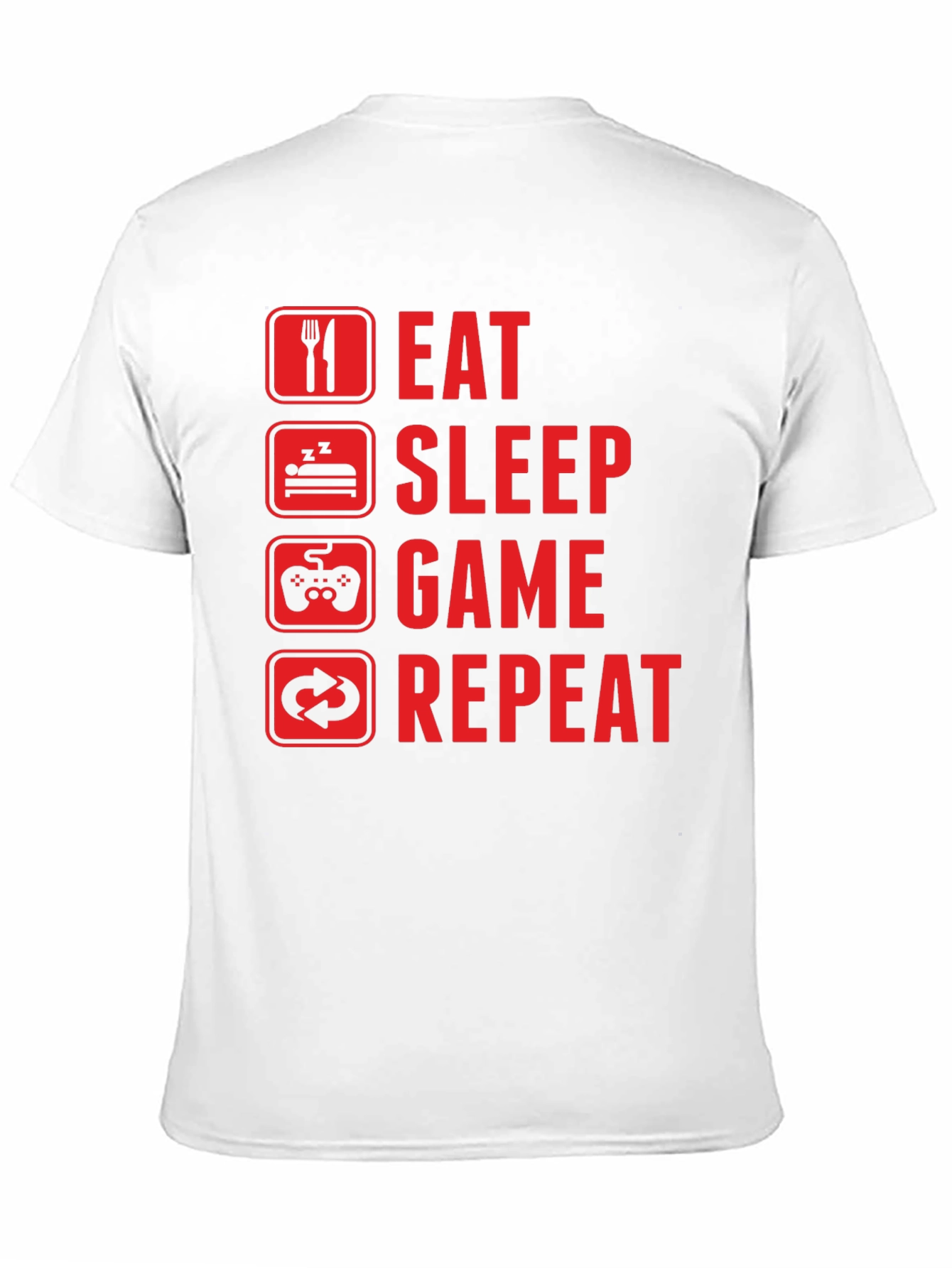 Eat Sleep Game Repeat Graphic Tee - Gamers Must-Have