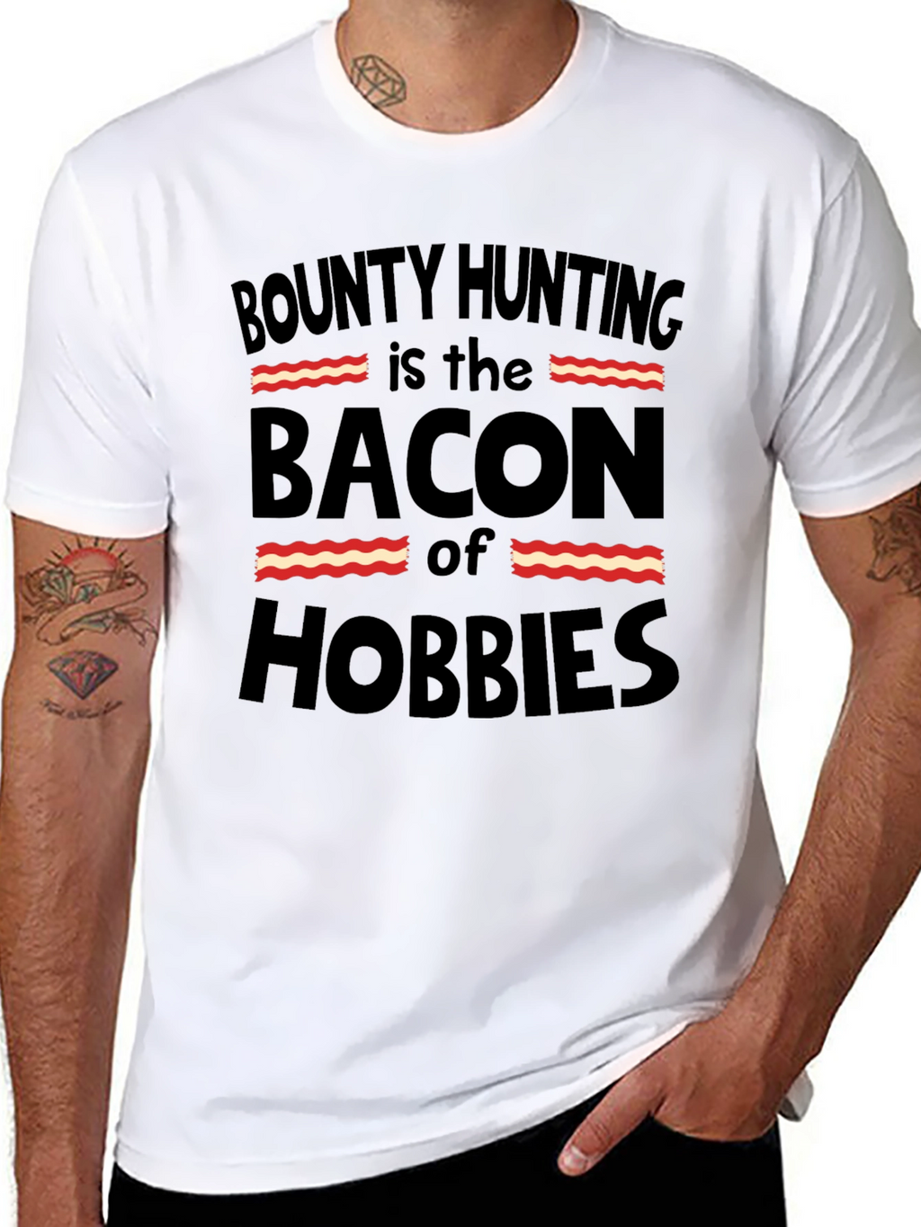 Bounty Hunting Bacon Hobbies T-Shirt