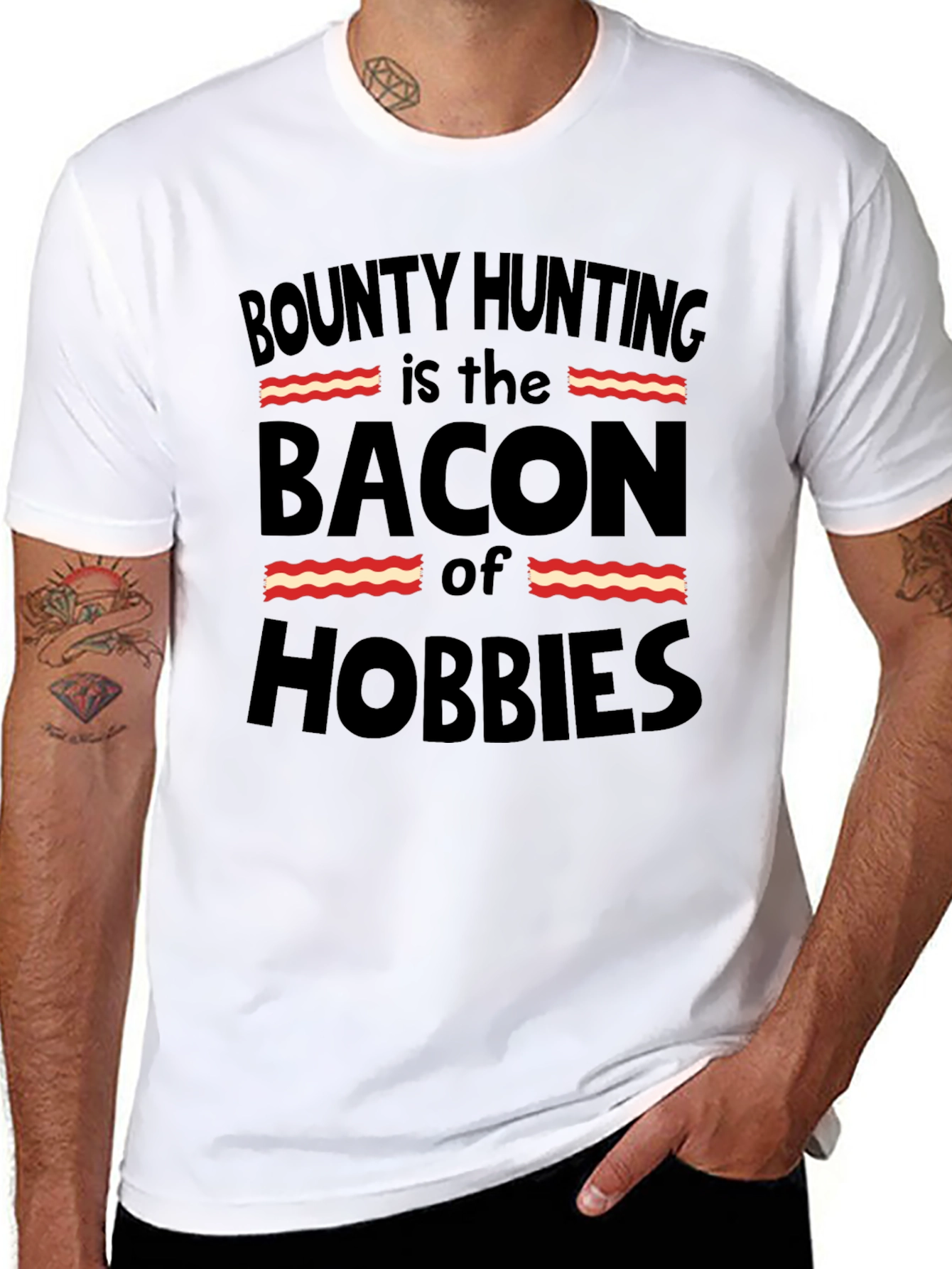 Bounty Hunting Bacon Hobbies T-Shirt