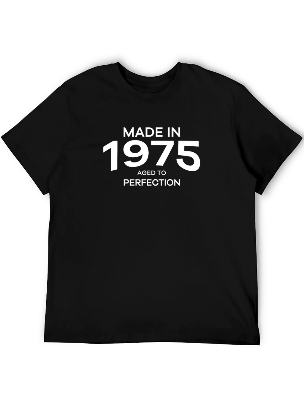 Made In 1975 Aged To Perfection Black T-Shirt