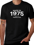 Made In 1975 Aged To Perfection Black T-Shirt