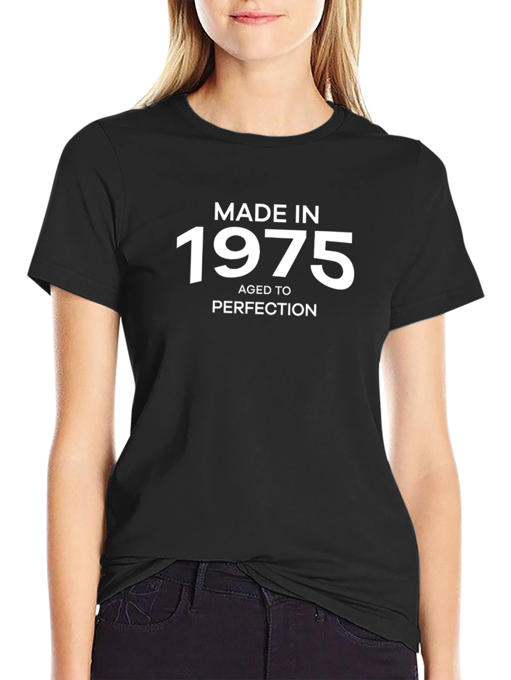 Made In 1975 Aged To Perfection Black T-Shirt