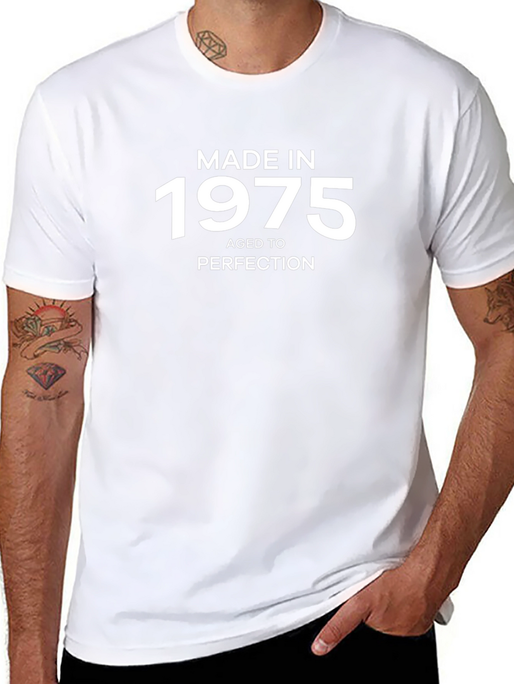 Made In 1975 Aged To Perfection Black T-Shirt