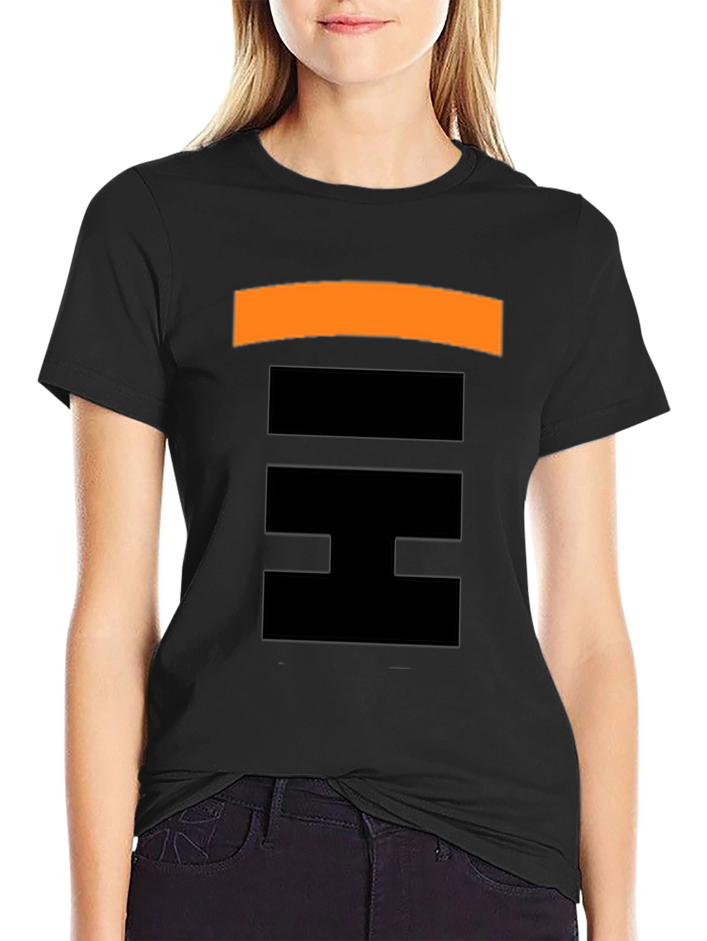 Abstract Pattern Black T-Shirt for Men