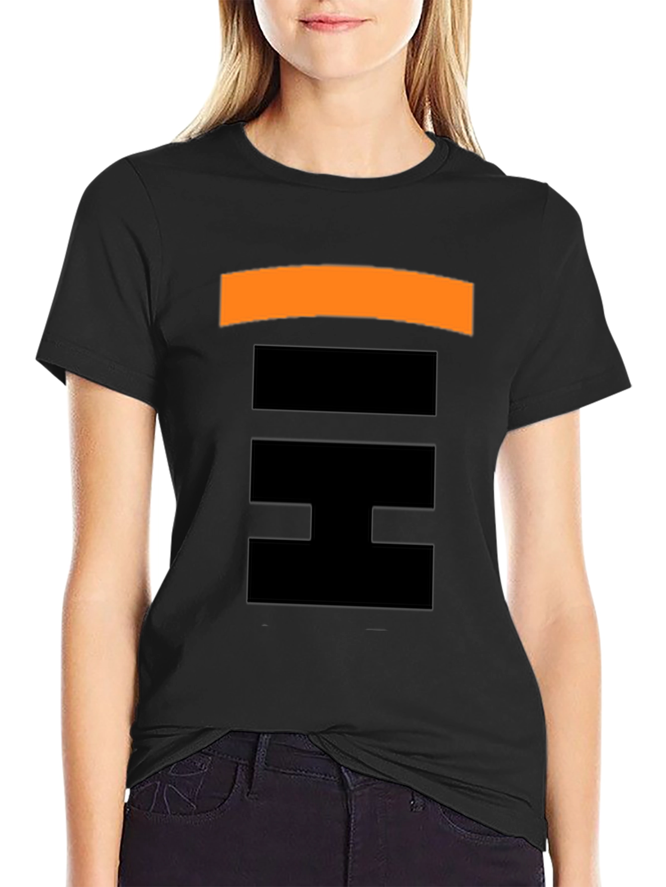 Abstract Pattern Black T-Shirt for Men