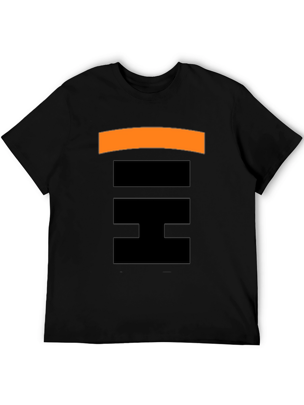 Abstract Pattern Black T-Shirt for Men