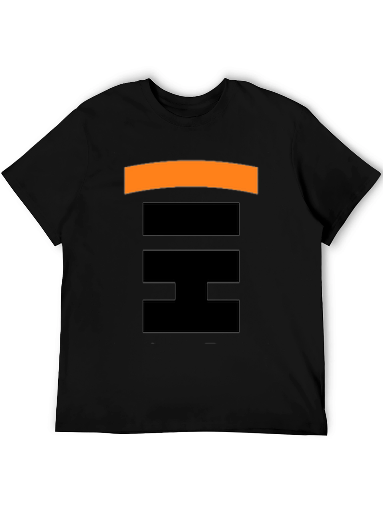 Abstract Pattern Black T-Shirt for Men