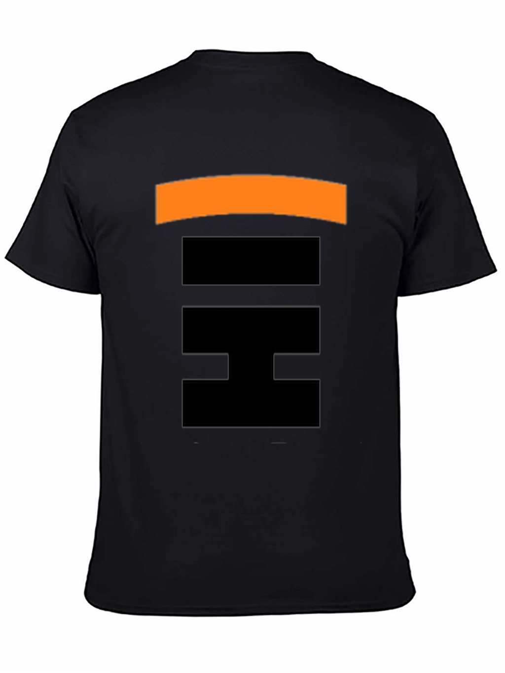 Abstract Pattern Black T-Shirt for Men