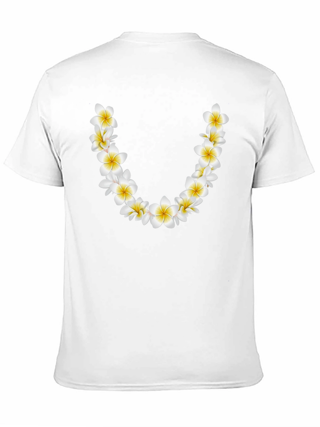 Floral Lei Graphic Black T-Shirt