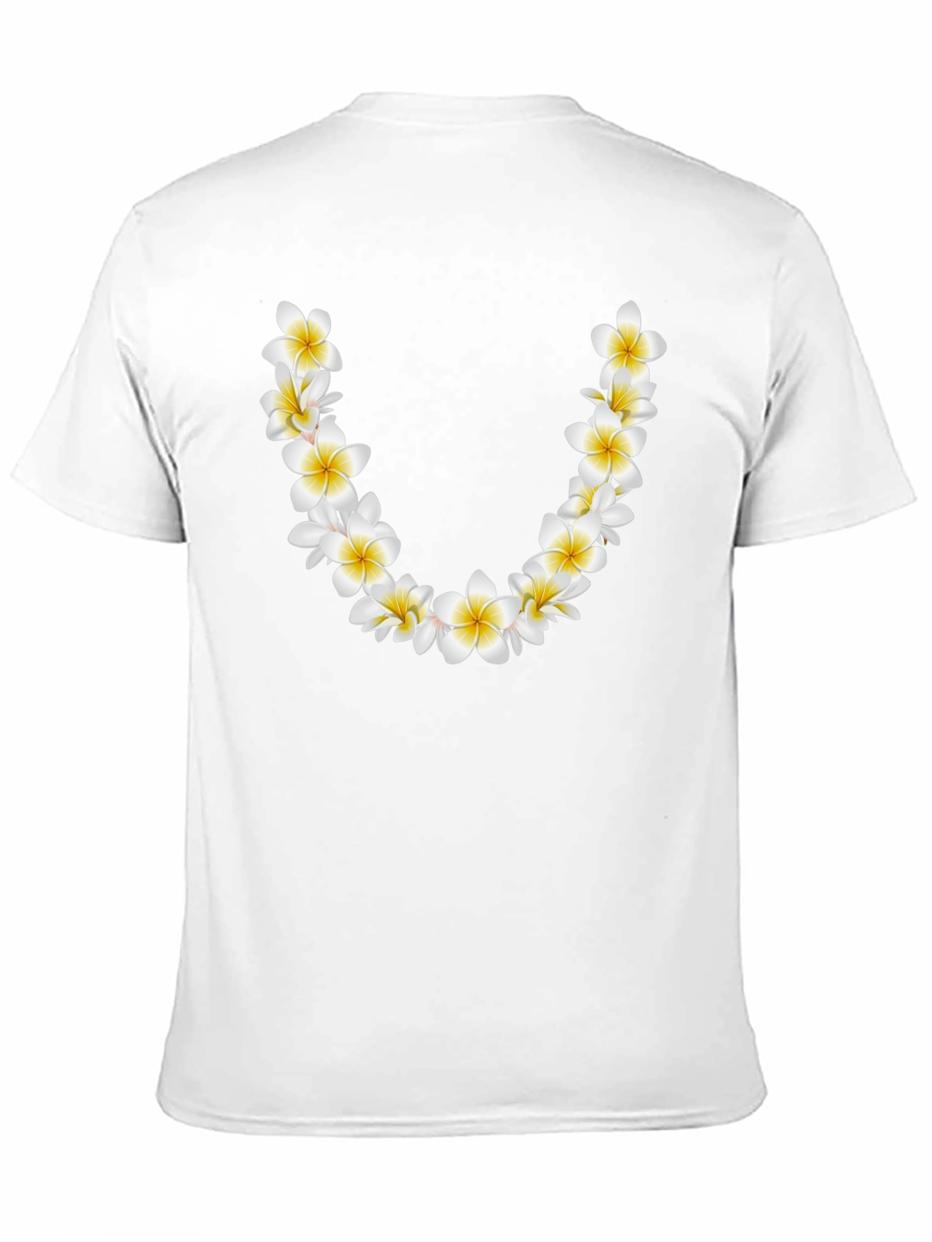 Floral Lei Graphic Black T-Shirt