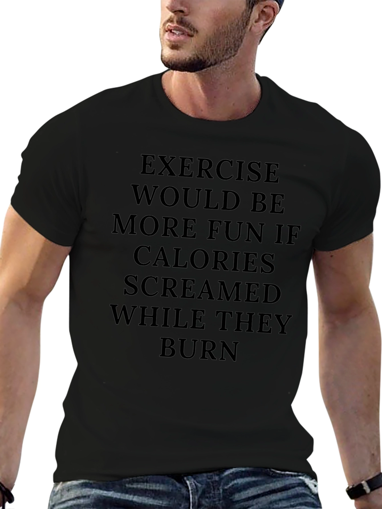 Exercise Calories Burn Funny Graphic Tee